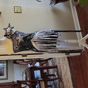 RUBIES Lady Gaga Officially License Inspired by Gaga dress black silver XS …EUC